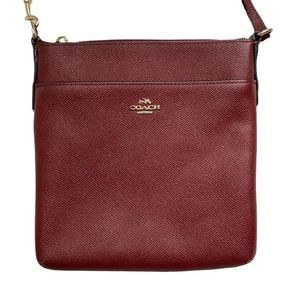 Coach red swingpack crossbody bag